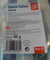 Mängden socker i Speck italien fumé
