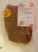 Mängden socker i Viande séchée dans les Alpes