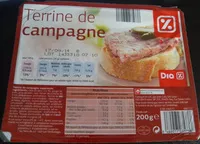 Mängden socker i Terrine de campagne