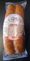 Mängden socker i Saucisses de Montbéliard fumées et cuites Dia