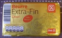 Mängden socker i Beurre Extra-Fin Doux (82 % MG)