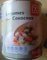 Mängden socker i Légumes pour couscous