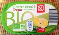 Mängden socker i Beurre moulé doux bio (82% MG)