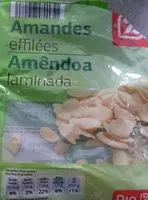 Mängden socker i Amandes effilées