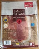 Mängden socker i Jamón serrano extra finas lonchas