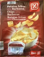 Mängden socker i Chips saveur barbecue