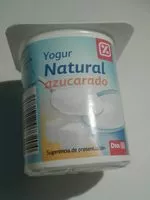 Mängden socker i Yogur natural azucarado