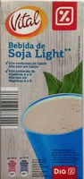 Mängden socker i Bebida de soja light con calcio