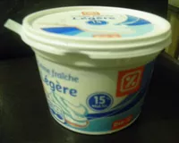 Mängden socker i Crème Fraîche Légère (15 % MG)