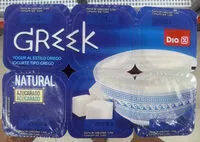 Mängden socker i Yogur griego natural azucarado