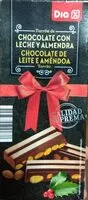 Mängden socker i Turrón de chocolate con leche y almendra
