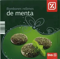 Mängden socker i Bombones rellenos de menta