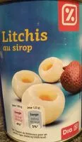 Mängden socker i Litchis au sirop