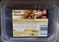 Mängden socker i Uvas pasas moscatel sin semillas