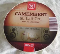 Mängden socker i Camembert au Lait Cru - Moulé à la Louche