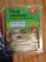 Mängden socker i Filets d'anchois marines à l'ail et au persil