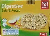 Mängden socker i Galletas Digestive Soja & Frutas