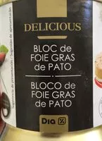 Mängden socker i Bloc de foie gras de pato