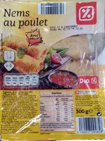 Mängden socker i Nems au poulet, Avec sauce (x 4)