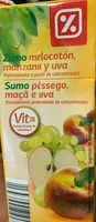 Mängden socker i Zumo de Melocotón, Manzana y Uva