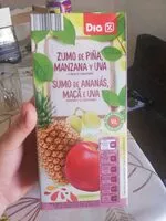 Mängden socker i Zumo de piña, manzana y uva