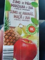 Mängden socker i Zumo de piña, manzana y uva