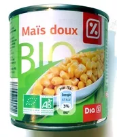 Mängden socker i Maïs doux