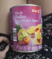 Mängden socker i Mix de frutas en almíbar ligero