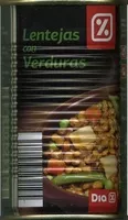 Mängden socker i Lentejas con verduras