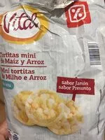 Mängden socker i Tortitas mini de Maíz y Arroz