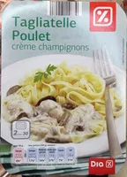 Mängden socker i Tagliatelle Poulet, crème champignons