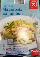 Mängden socker i Gratin de Macaronis au Jambon