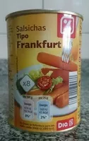 Mängden socker i Salsichas tipo Frankfurt