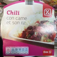Mängden socker i Chili con carne et son riz