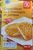 Mängden socker i Croustillant aux 3 fromages et jambon
