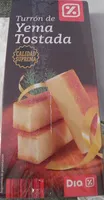 Mängden socker i Turrón de yema tostada