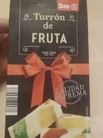 Mängden socker i Turrón de fruta