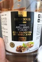 Mängden socker i Crema de avellanas