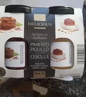 Mängden socker i Surtido de confitados - pimiento piquillo y cebolla