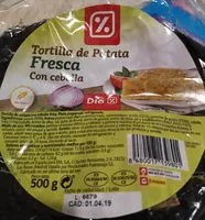 Mängden socker i Tortilla de Patata fresca con cebolla