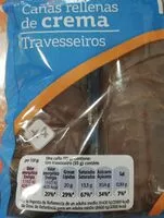 Mängden socker i Cañas rellenas de crema