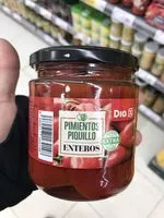 Mängden socker i Pimientos piquillo enteros