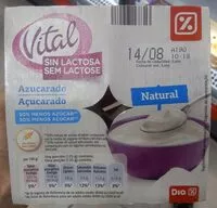 Mängden socker i Yogur sin lactosa azucarado natural