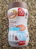 Mängden socker i Cacao soluble 0% azúcares
