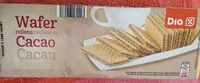 Mängden socker i Wafer relleno de cacao