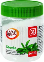 Mängden socker i Stevia Vital Dia