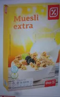Mängden socker i Muesli extra