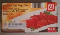 Mängden socker i Pimientos del piquillo