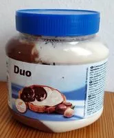 Mängden socker i Duo - Pâte à tartiner au cacao et aux noisettes