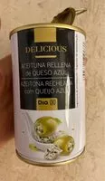 Mängden socker i Aceitunas rellenas de queso azul